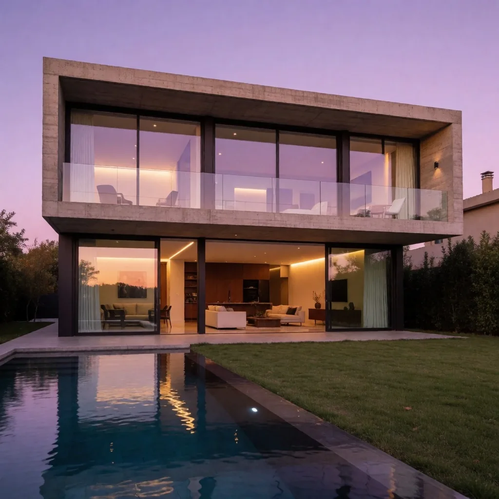 Casa residencial moderna construida por Compass Beneath Dreams